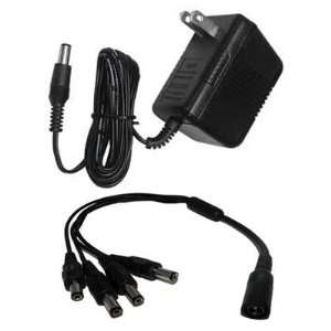   DC 2000mA Power Adapter for Security Camera 4 CH Channel Connectors
