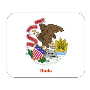  US State Flag   Buda, Illinois (IL) Mouse Pad Everything 