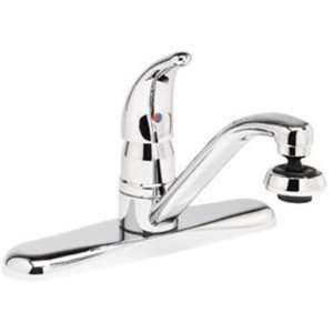   Faucet with 8 Reach, Tubular Swing Spout with Swivel Spray Aerator