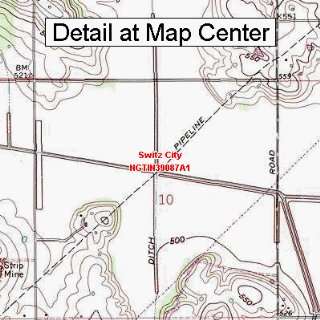  USGS Topographic Quadrangle Map   Switz City, Indiana 
