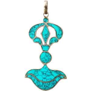  Chopper Dorje Inlay Pendant   Sterling Silver Everything 