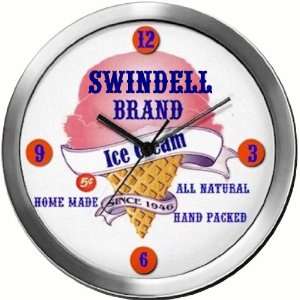  SWINDELL 14 Inch Ice Cream Metal Clock Quartz Movement 