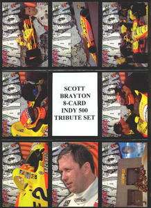SCOTT BRAYTON ~ Indy 500 Tribute Trading Card Set of (8) ~ Rare 