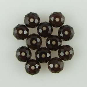  12 6mm Swarovski crystal rondelle 5040 Mocca beads