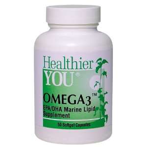  Omega3, Fish Oil Supplement for Good Health, 60 Softgel 