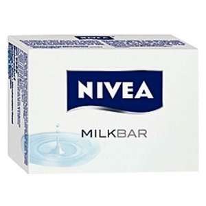  Nivea Milk Bar Soap 100g  (Case of 6 Pcs) Health 