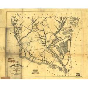  Civil War Map Horry District, South Carolina / surveyed by 