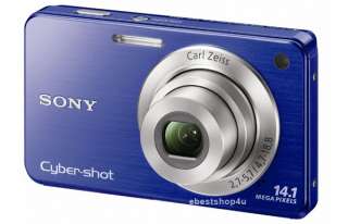 Sony Cybershot DSC W560 14.1MP Digital Camera 3.0” LCD Blue +3 Bonus 
