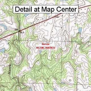  USGS Topographic Quadrangle Map   Berea, North Carolina 