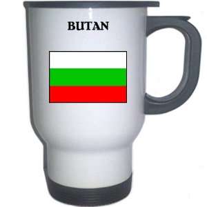  Bulgaria   BUTAN White Stainless Steel Mug Everything 
