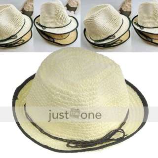 Fashion Men Lady Women Dome Straw Summer Sun Hat Cap  