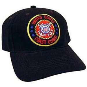  United States Coast Guard Logo Hat Black Patio, Lawn 