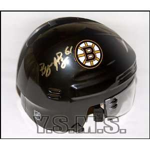  Byron Bitz signed black mini helmet