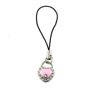  Cell Phone Charm   C16   Strap Style   Heart Purse ~ Pink 
