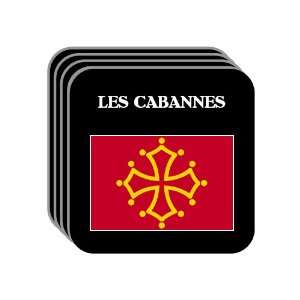  Midi Pyrenees   LES CABANNES Set of 4 Mini Mousepad 