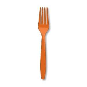  Sunkissed Orange Cutlery (Prem) Forks (12pks Case 