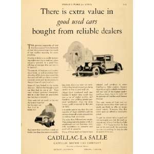  1930 Ad Cadillac Motor Car Co. La Salle Automobile 