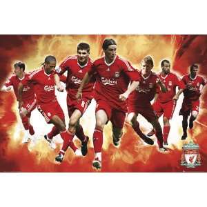  Football Posters Liverpool   Stars 09/10 Poster   23.8x35 
