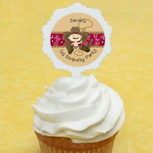   Personalized Stickers   Birthday Party Cupcake Toppers Toys & Games