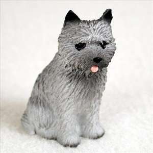  Cairn Terrier Miniature Dog Figurine   Gray