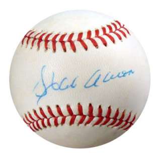 Hank Aaron Autographed Signed NL Baseball PSA/DNA #M55612  