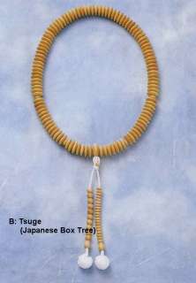 Tendai JUZU Buddhist rosary or beads monk size  2 kinds  
