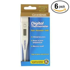   Digital Oral, Rectal and Underarm Accurate Memory Recall Thermometer