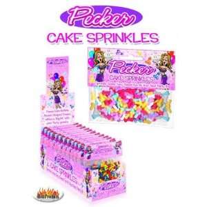  Pecker Cake Sprinkles 16Pc Display and Aloe Cadabra Organic Lube 