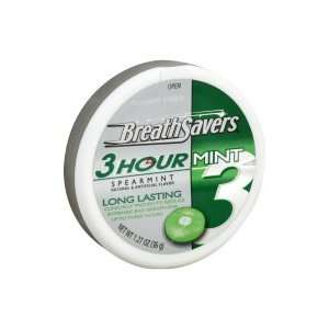  Breath Savers 3 Hour Mints, Sugar Free, Spearmint, 1.27 oz 
