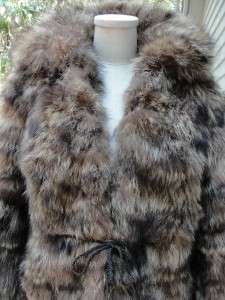 Vintage Heavy Brown Fur Coat S/M  