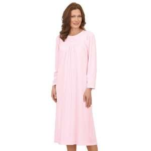  Calida Long Sleeve Cotton Nightgown ( Extra Small, White 
