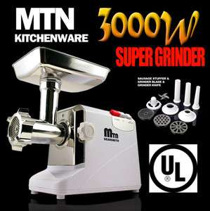   Professional Electric Meat Grinder Cutter Free Sausage Stuffer 3.4 HP