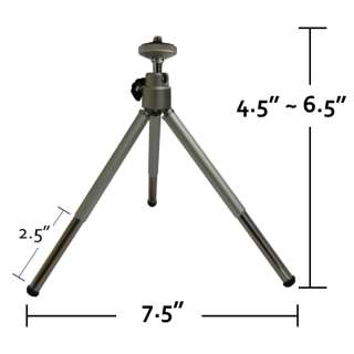 Compact Design when folded 5.75 tall Universal 1/4 screw(Standard 
