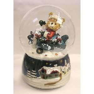  Teddy Bear Musical Jingle Bells Christmas Snow Globe