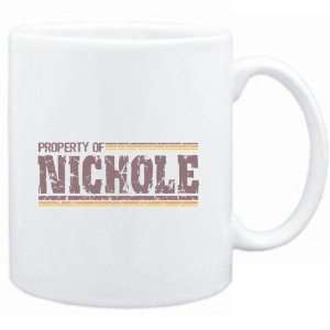  Mug White  Property of Nichole   Vintage  Female Names 
