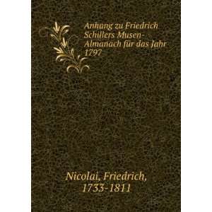   fÃ¼r das Jahr 1797 Friedrich, 1733 1811 Nicolai  Books