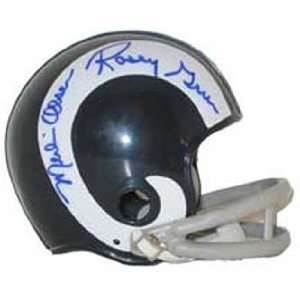  Fearsome Foursome Autographed Mini Helmet Sports 