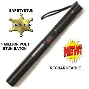 BATON 4 Million Volts with wrist strap and led flashlight//NOTE Stun 