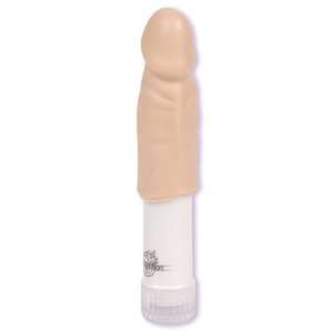  Doc Johnson Mini Brute Frosted 4.5 Vibrator With Sleeve, White 