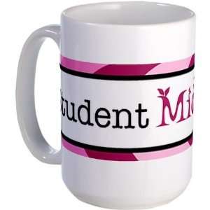  Plum Student Midwife Peace Large Mug by  