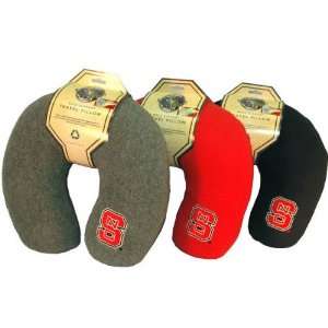  NC State Wolfpack Black Travel Pillow