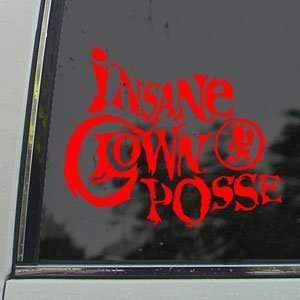  Insane Clown Posse Red Decal ICP Band Window Red Sticker 