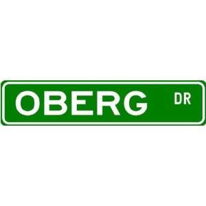  OBERG Street Name Sign ~ Family Lastname Sign ~ Gameroom 