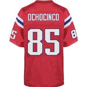 NFL Jerseys New England Patriots 85# Ochocinco Red Authentic Football 