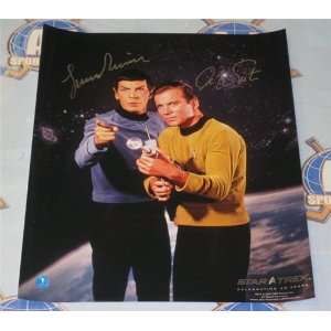 Star Trek William Shatner & Leoard Nimoy Autographed/Hand Signed 16X20