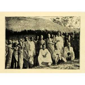   Africa Indigenous Cannibals Tribal   Original Halftone Print Home