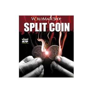    Split Coin Half w/ DVD  World Magic  Street Magic Toys & Games