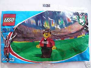 Lego NEW Coca Cola Minifigs set 4443 Soccer  