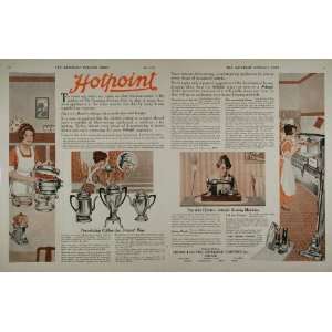  1919 Ad Hotpoint Electric Sewing Machine Percolator 