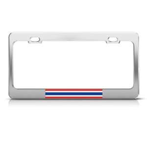 Thailand Flag Thai Country license plate frame Stainless 